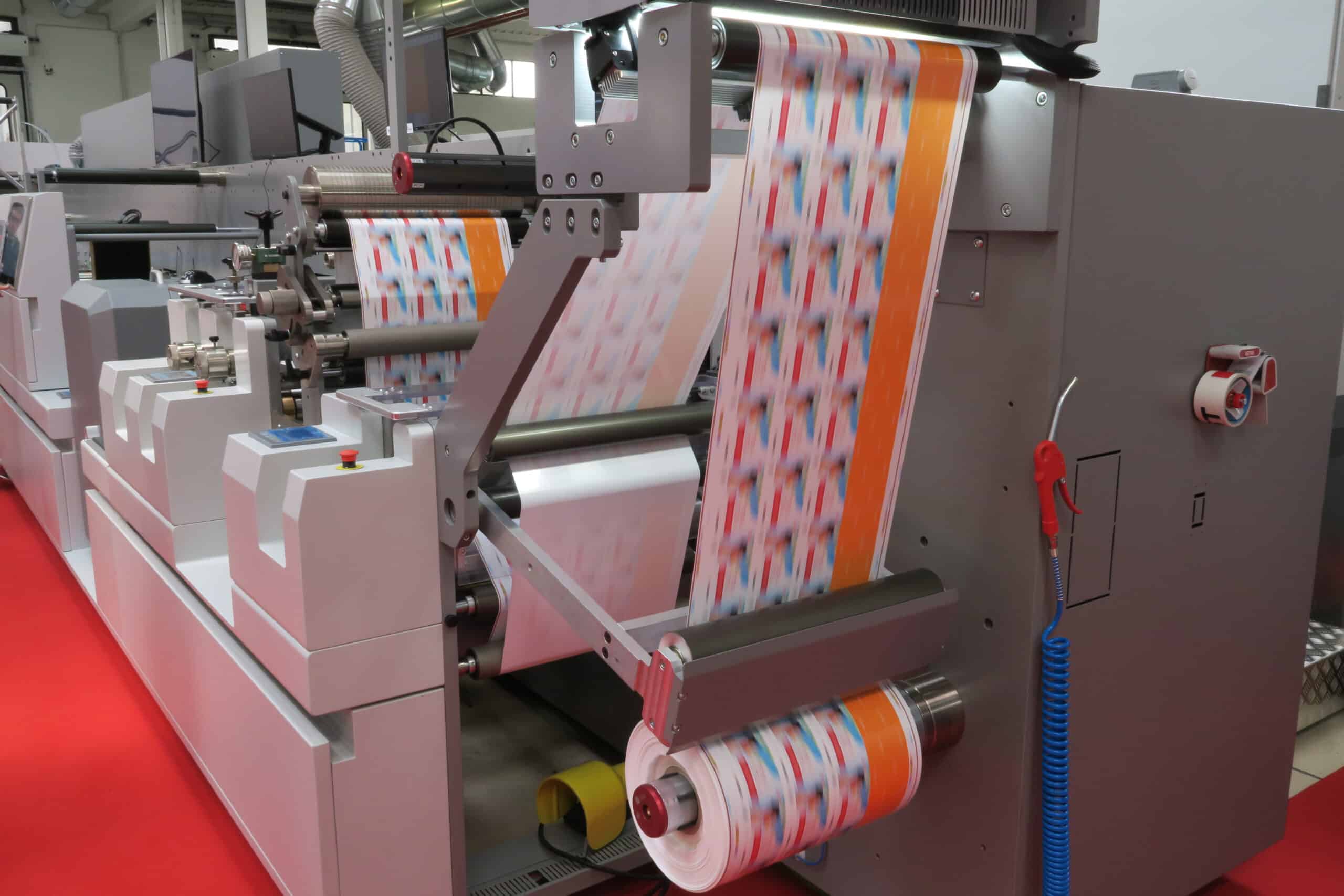 Sticker printing press